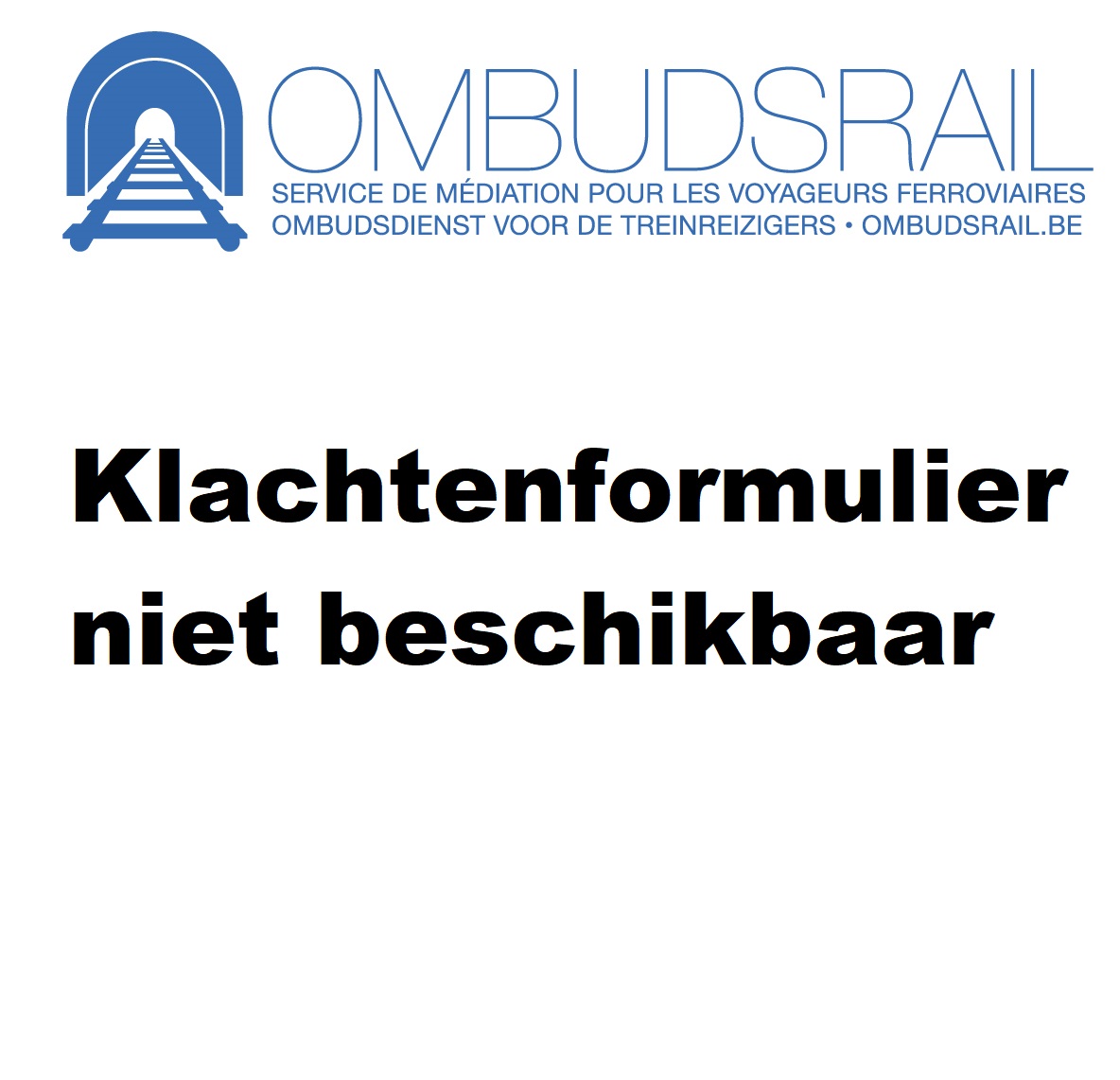 Ombudsrail klachtenformulier