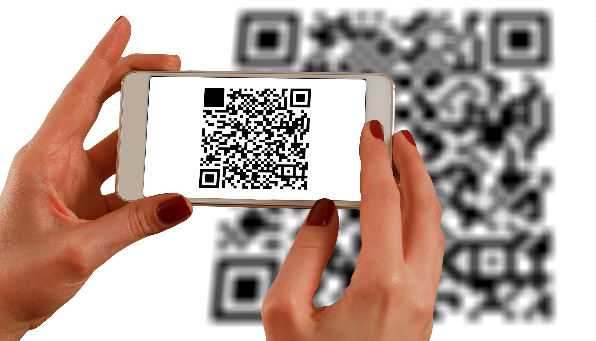 QR code op smartphone - code QR sur smartphone